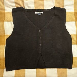 AE Knit Button-Up Vest